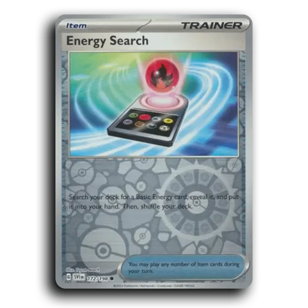 Energy Search (172/198) [Scarlet & Violet] Common Toyste Beach Pokemon Card TCG Near Mint NM Reverse Holo