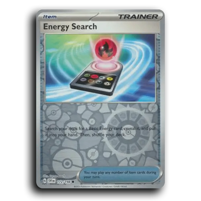 Energy Search (172/198) [Scarlet & Violet] Common Toyste Beach Pokemon Card TCG Near Mint NM Reverse Holo