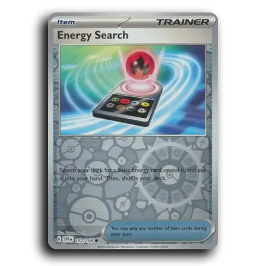 Energy Search (172/198) [Scarlet & Violet] Common Toyste Beach Pokemon Card TCG Near Mint NM Reverse Holo