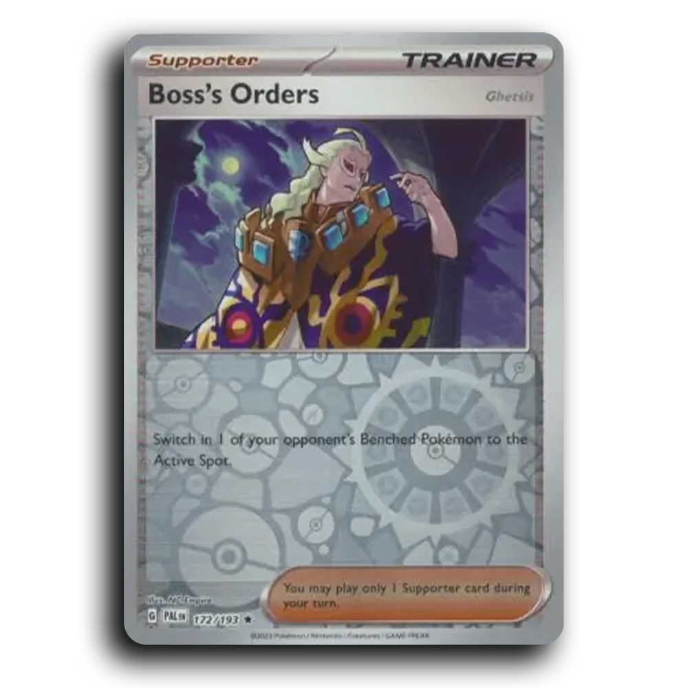 Boss's Orders (Ghetsis) (172/193) [Paldea Evolved] Rare Pokemon Card TCG Near Mint NM Reverse Holo