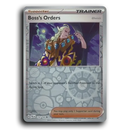 Boss's Orders (Ghetsis) (172/193) [Paldea Evolved] Rare Pokemon Card TCG Near Mint NM Reverse Holo