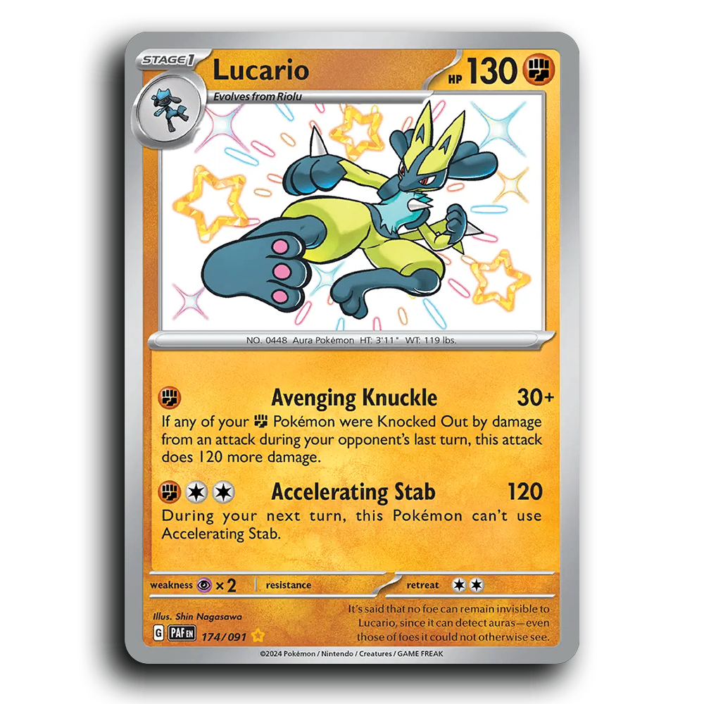 Lucario (174/091) [Paldean Fates]