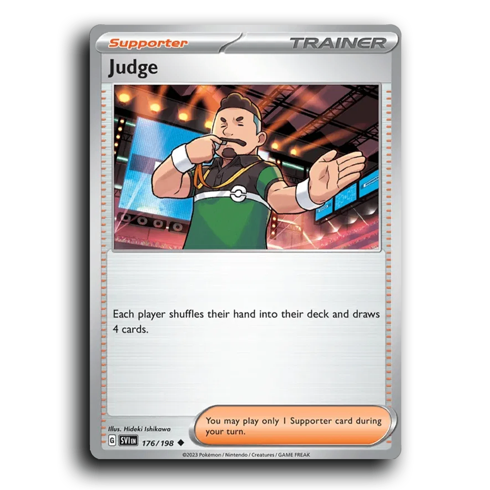 Judge (176/198) [Scarlet & Violet] Uncommon Hideki Ishikawa Pokemon Card TCG Near Mint NM