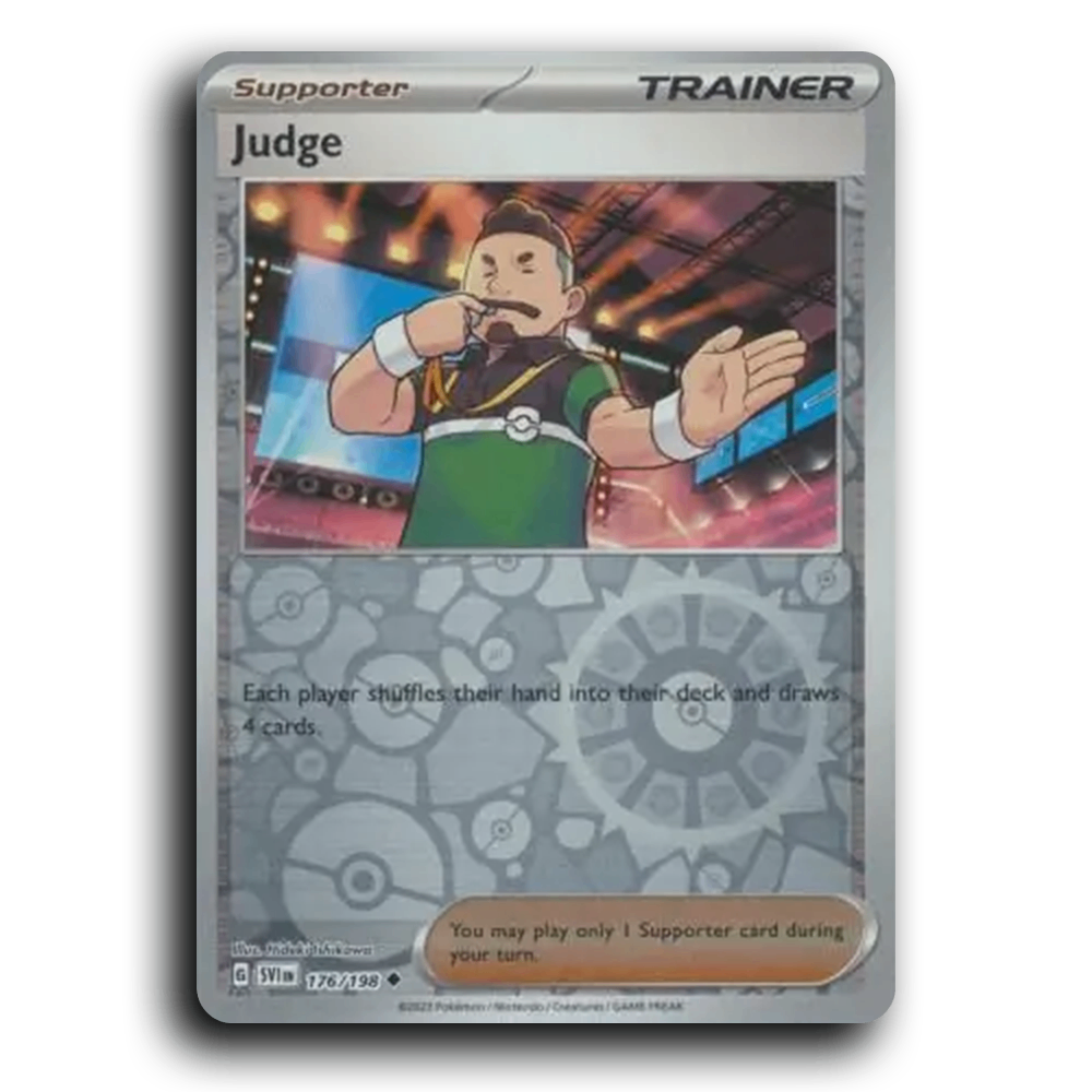 Judge (176/198) [Scarlet & Violet] Uncommon Hideki Ishikawa Pokemon Card TCG Near Mint NM Reverse Holo
