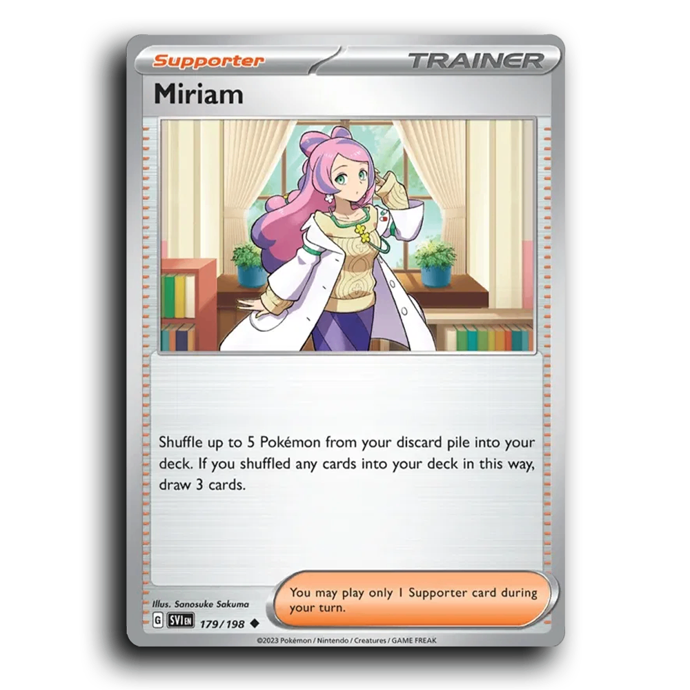 Miriam (179/198) [Scarlet & Violet] Uncommon Sanosuke Sakuma Pokemon Card TCG Near Mint NM