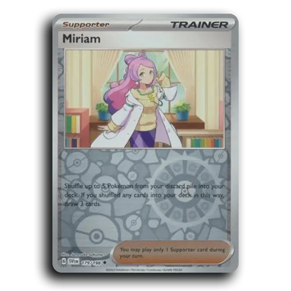 Miriam (179/198) [Scarlet & Violet] Uncommon Sanosuke Sakuma Pokemon Card TCG Near Mint NM Reverse Holo