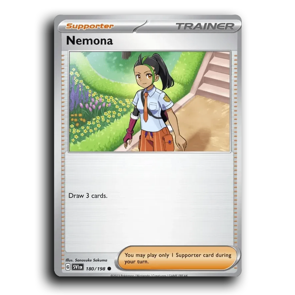 Nemona (180/198) [Scarlet & Violet] Common Sanosuke Sakuma Pokemon Card TCG Near Mint NM