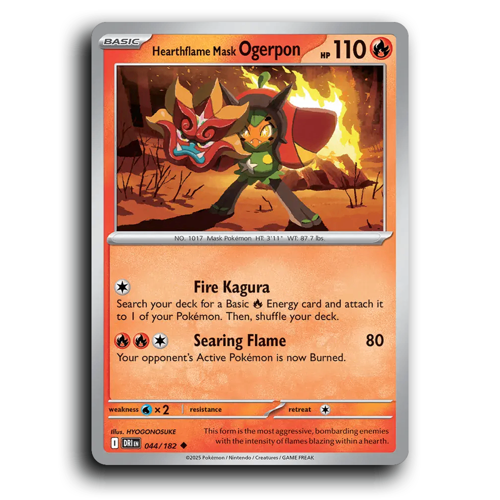 Hearthflame Mask Ogerpon - 044/182 [Destined Rivals]