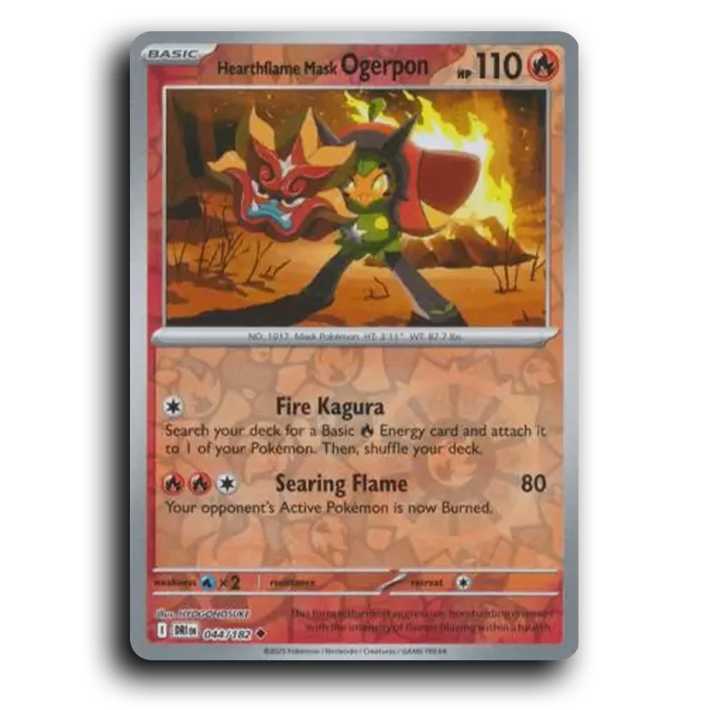 Hearthflame Mask Ogerpon (044/182) [Destined Rivals]