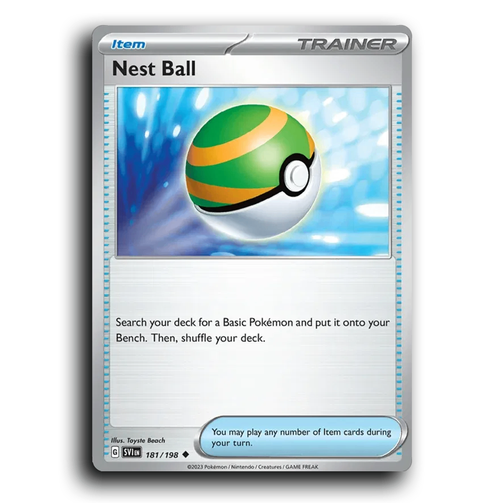 Nest Ball (181/198) [Scarlet & Violet] Uncommon Toyste Beach Pokemon Card TCG Near Mint NM