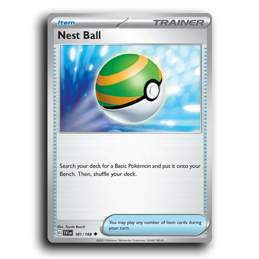 Nest Ball (181/198) [Scarlet & Violet] Uncommon Toyste Beach Pokemon Card TCG Near Mint NM