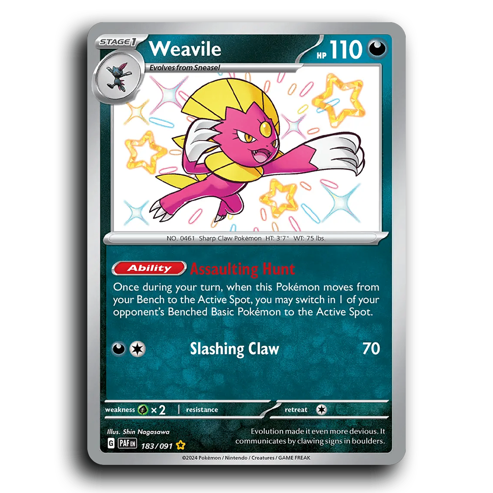 Weavile (183/091) [Paldean Fates]