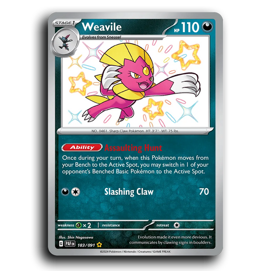 Weavile (183/091) [Paldean Fates]