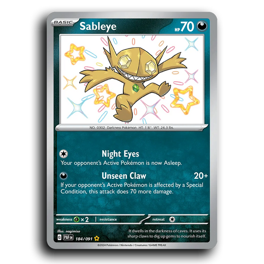 Sableye (184/091) [Paldean Fates]