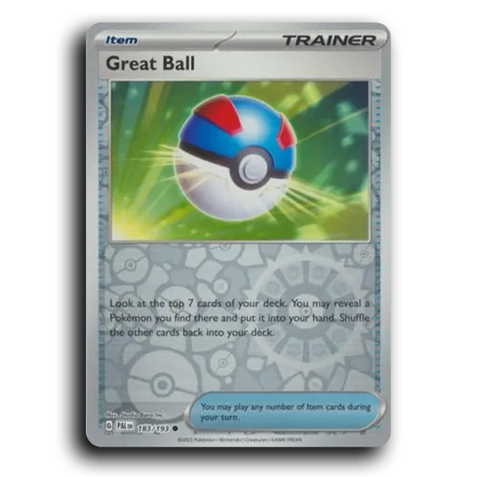 Great Ball (183/193) [Paldea Evolved] Common Pokemon Card TCG Near Mint NM Reverse Holo