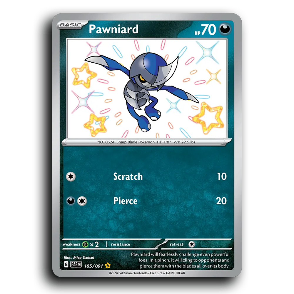 Pawniard (185/091) [Paldean Fates]