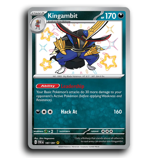Kingambit (187/091) [Paldean Fates]