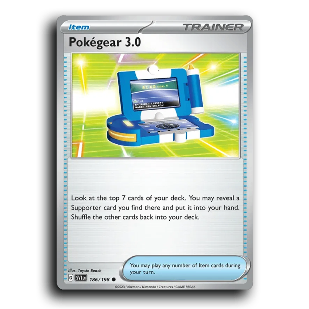 Pokegear 3.0 (186/198) [Scarlet & Violet] Common Toyste Beach Pokemon Card TCG Near Mint NM