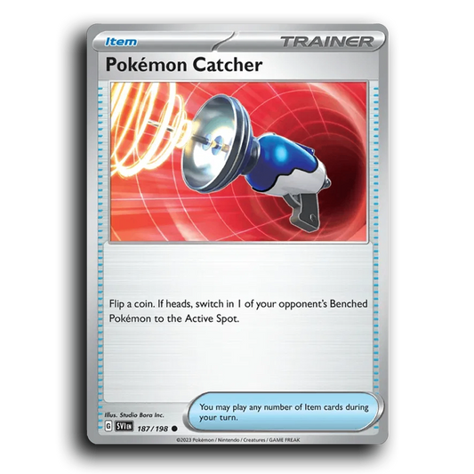 Pokemon Catcher (187/198) [Scarlet & Violet] Common Studio Bora Inc. Pokemon Card TCG Near Mint NM