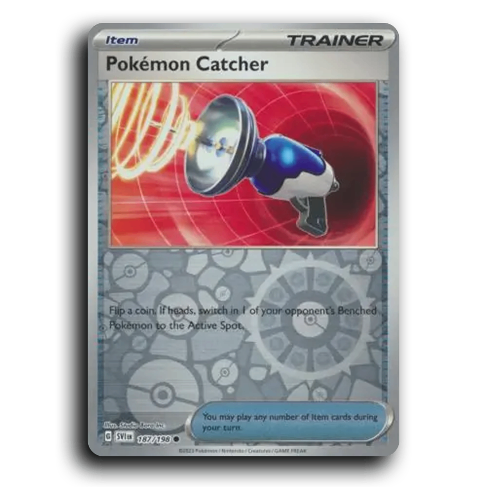 Pokemon Catcher (187/198) [Scarlet & Violet] Common Studio Bora Inc. Pokemon Card TCG Near Mint NM Reverse Holo