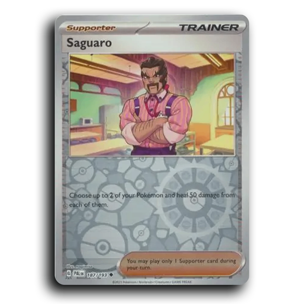 Saguaro (187/193) [Paldea Evolved] Uncommon Pokemon Card TCG Near Mint NM Reverse Holo