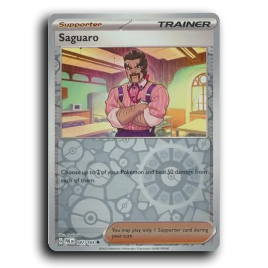 Saguaro (187/193) [Paldea Evolved] Uncommon Pokemon Card TCG Near Mint NM Reverse Holo