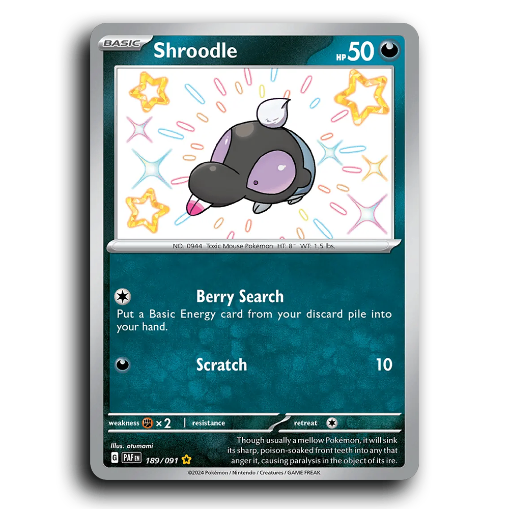 Shroodle (189/091) [Paldean Fates]