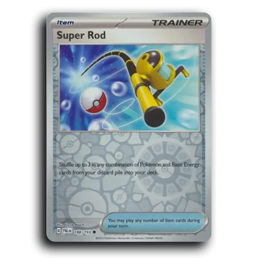 Super Rod (188/193) [Paldea Evolved] Common Pokemon Card TCG Near Mint NM Reverse Holo