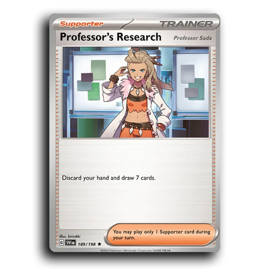 Professor's Research (Professor Sada) (189/198) [Scarlet & Violet] Rare kirisAki Pokemon Card TCG Near Mint NM