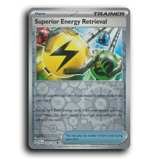 Superior Energy Retrieval (189/193) [Paldea Evolved] Uncommon Pokemon Card TCG Near Mint NM Reverse Holo