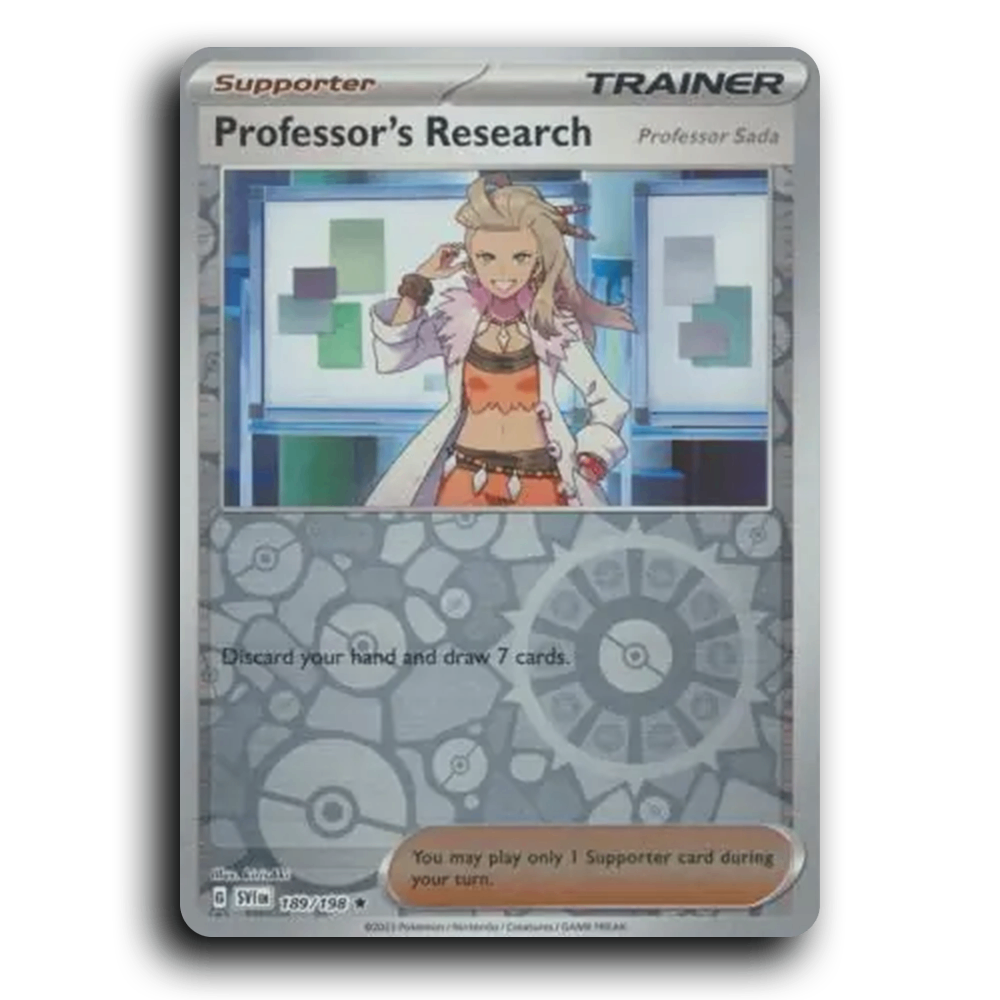 Professor's Research (Professor Sada) (189/198) [Scarlet & Violet] Rare kirisAki Pokemon Card TCG Near Mint NM Reverse Holo
