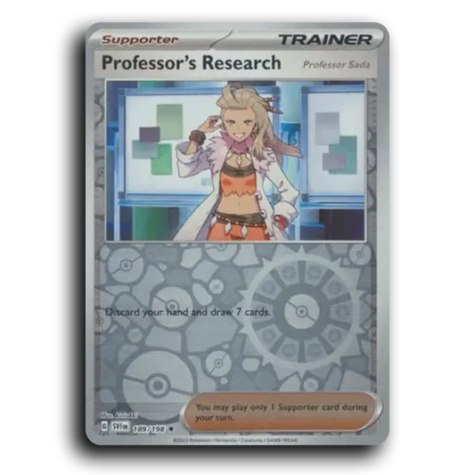 Professor's Research (Professor Sada) (189/198) [Scarlet & Violet] Rare kirisAki Pokemon Card TCG Near Mint NM Reverse Holo
