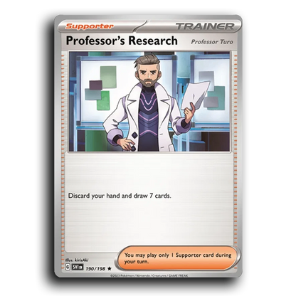 Professor's Research (Professor Turo) (190/198) [Scarlet & Violet] Rare kirisAki Pokemon Card TCG Near Mint NM