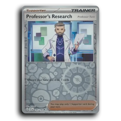 Professor's Research (Professor Turo) (190/198) [Scarlet & Violet] Rare kirisAki Pokemon Card TCG Near Mint NM Reverse Holo