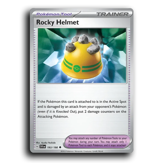 Rocky Helmet (193/198) [Scarlet & Violet] Uncommon Ayaka Yoshida Pokemon Card TCG Near Mint NM