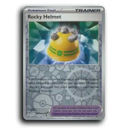 Rocky Helmet (193/198) [Scarlet & Violet] Uncommon Ayaka Yoshida Pokemon Card TCG Near Mint NM Reverse Holo