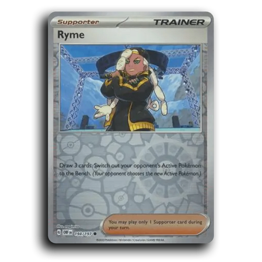 Ryme (194/197) [Obsidian Flames] 2023 G Common English nagimiso Trainer OBF Supporter Pokemon Card TCG Near Mint NM Reverse Holo