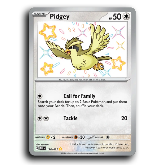 Pidgey (196/091) [Paldean Fates]