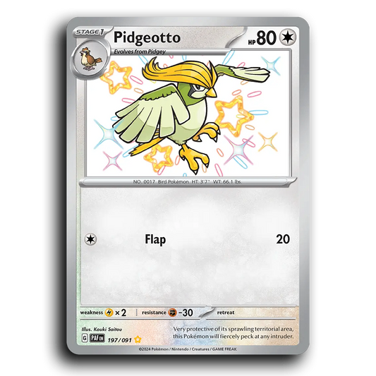 Pidgeotto (197/091) [Paldean Fates]