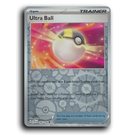 Ultra Ball (196/198) [Scarlet & Violet] Uncommon Ayaka Yoshida Pokemon Card TCG Near Mint NM Reverse Holo