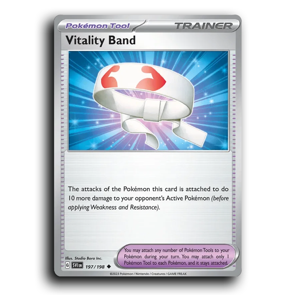 Vitality Band (197/198) [Scarlet & Violet] Uncommon Studio Bora Inc. Pokemon Card TCG Near Mint NM