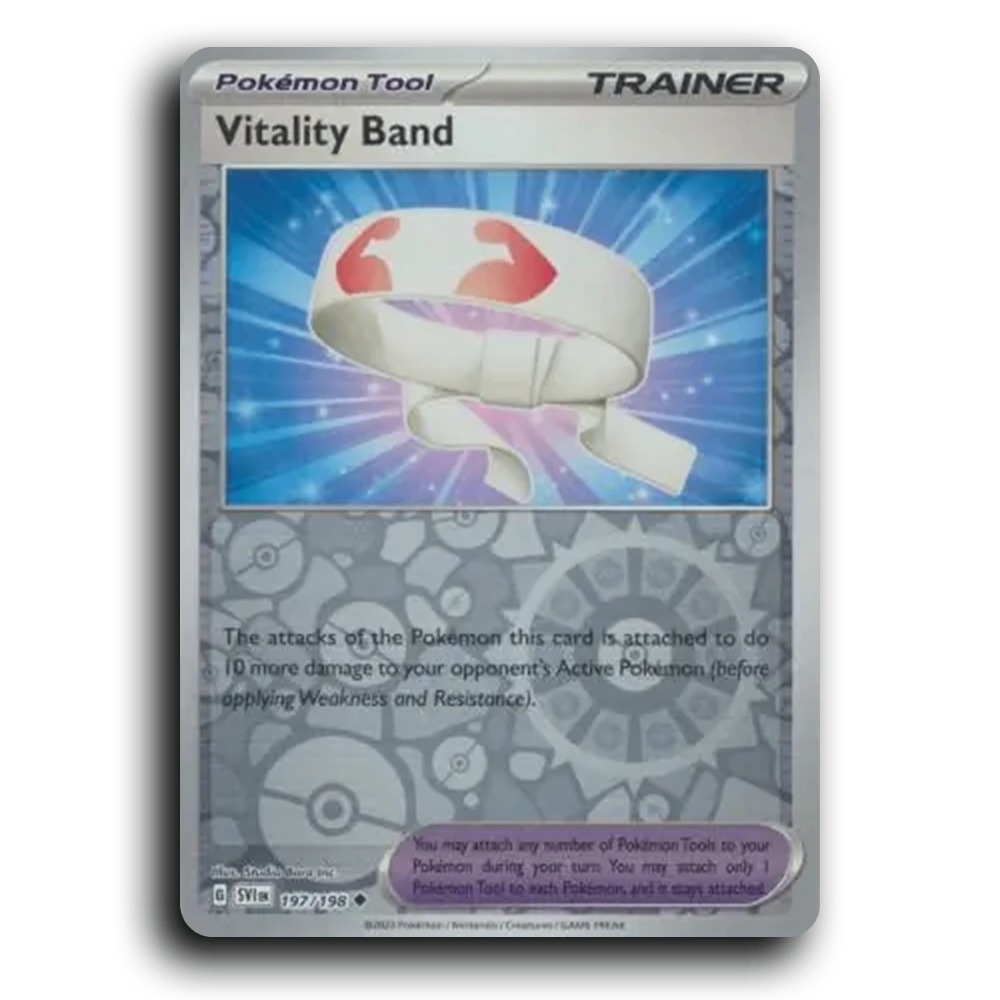 Vitality Band (197/198) [Scarlet & Violet] Uncommon Studio Bora Inc. Pokemon Card TCG Near Mint NM Reverse Holo
