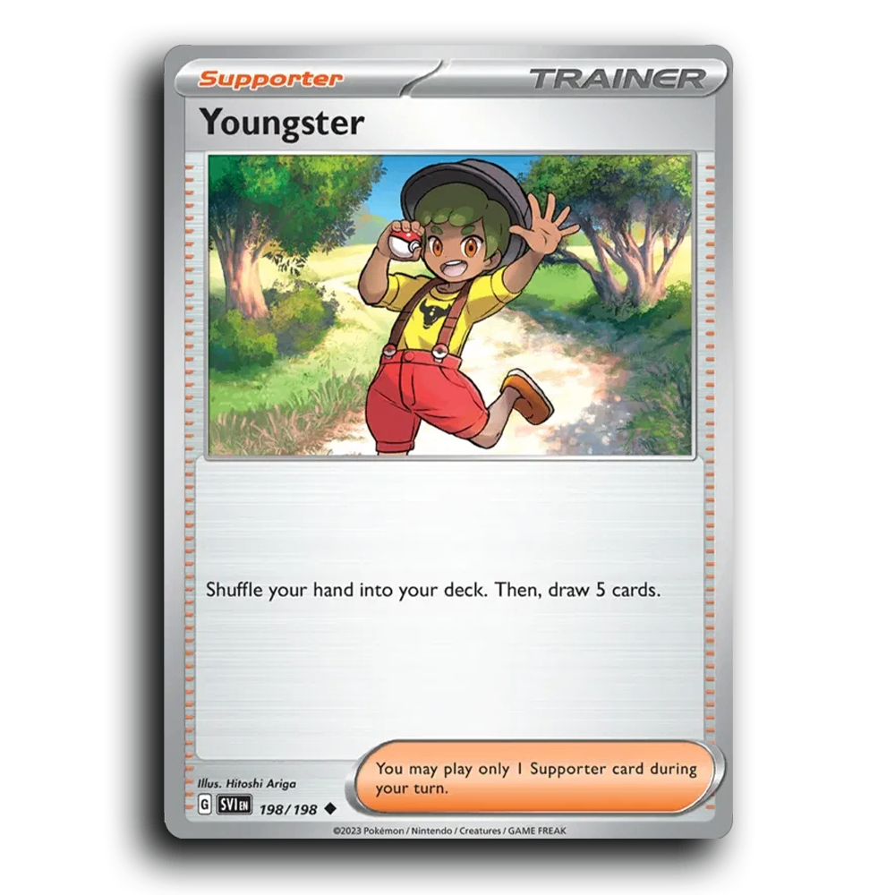 Youngster (198/198) [Scarlet & Violet] Uncommon Hitoshi Ariga Pokemon Card TCG Near Mint NM