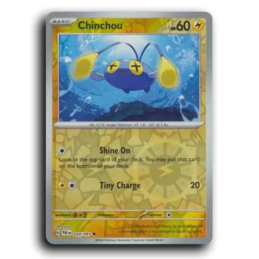 Chinchou (020/091) [Paldean Fates]