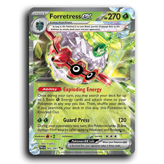 Forretress ex (002/091) [Paldean Fates]