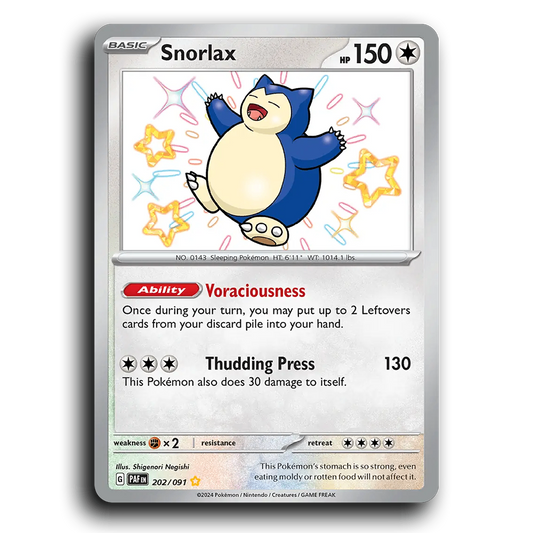 Snorlax (202/091) [Paldean Fates]