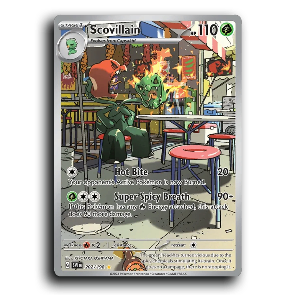 Scovillain (202/198) [Scarlet & Violet] Illustration Rare KIYOTAKA OSHIYAMA Pokemon Card TCG Near Mint NM