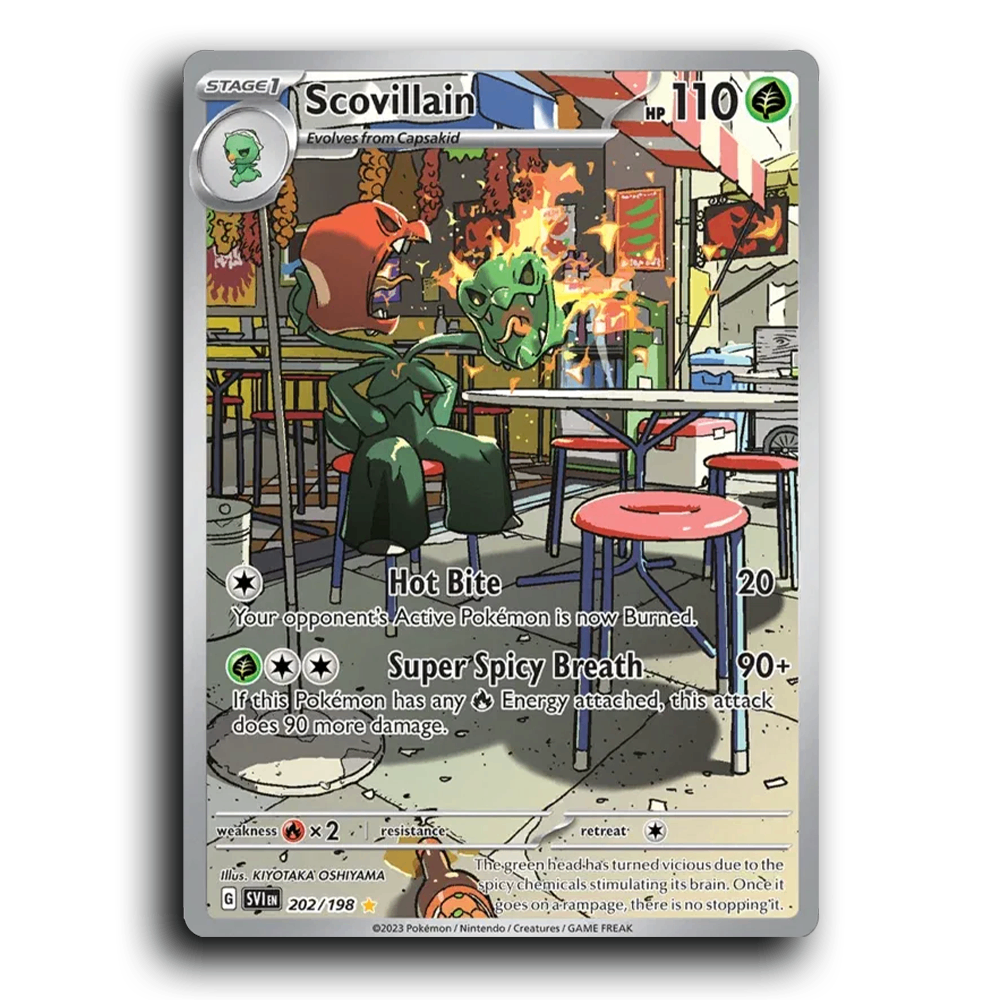 Scovillain (202/198) [Scarlet & Violet] Illustration Rare KIYOTAKA OSHIYAMA Pokemon Card TCG Near Mint NM Reverse Holo