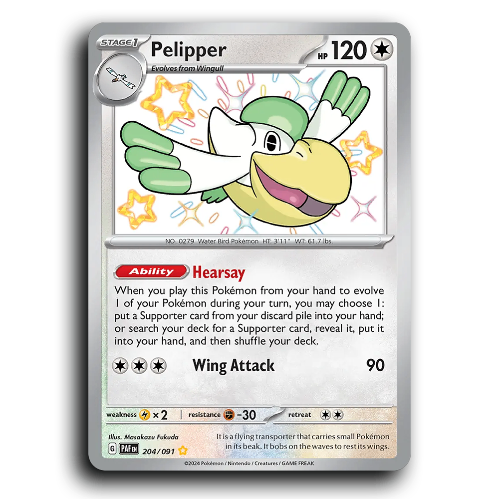 Pelipper (204/091) [Paldean Fates]