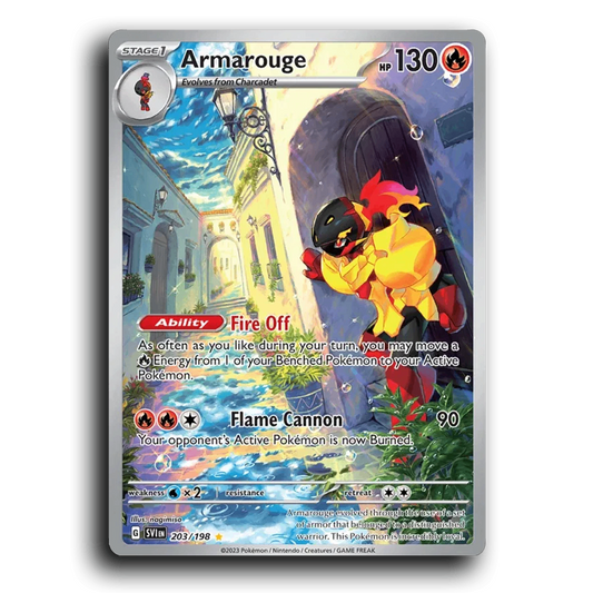 Armarouge (203/198) [Scarlet & Violet] Illustration Rare nagimiso Pokemon Card TCG Near Mint NM Reverse Holo